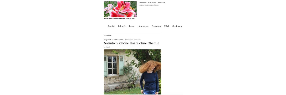 Natürlich schöne Haare ohne Chemie - ein Test unseres Haarpflegesets von Hanuki - Natürlich schöne Haare ohne Chemie - ein Test unseres Haarpflegesets von Hanuki