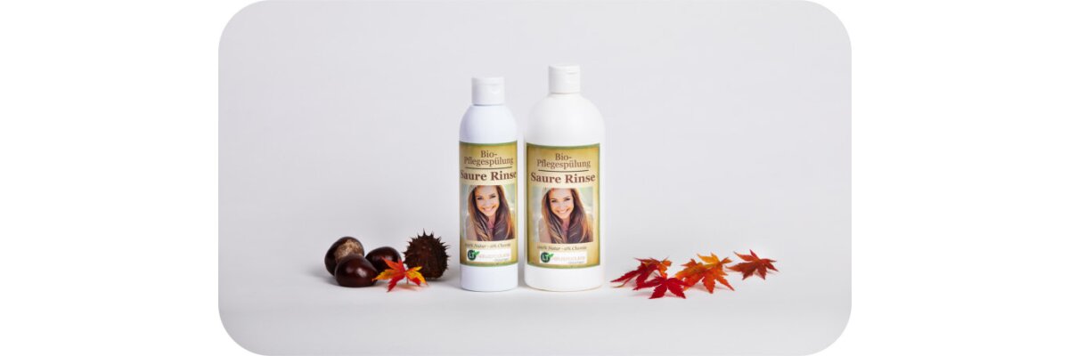 Unsere Bio-Pflegespülung Saure Rinse im neuen Design - Unsere Bio-Pflegespülung Saure Rinse im neuen Design