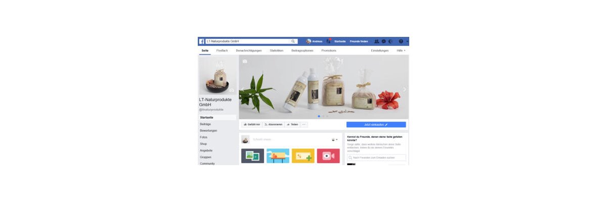 Facebook-Auftritt - 