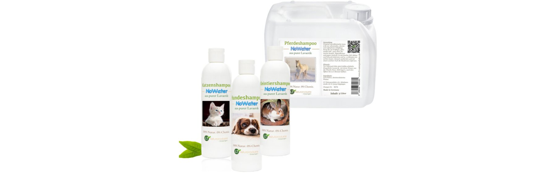 NoWater Hundeshampoo Katzenshampoo Kleintiershampoo