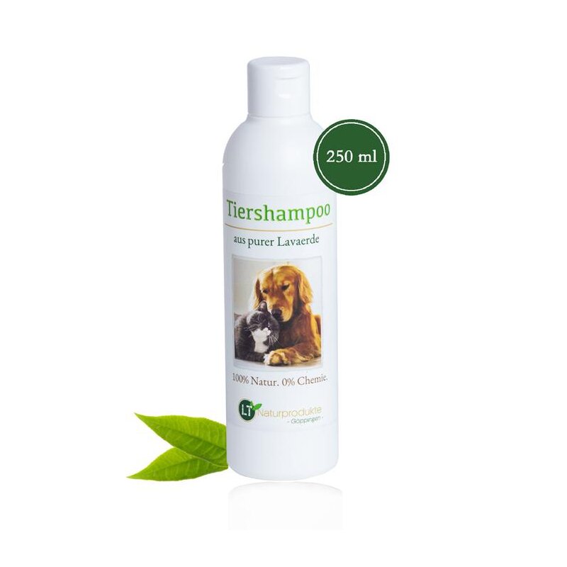 Bio-Tiershampoo | chemie- und seifenfrei | hypoallergen | gegen Juckreiz | mit original marokkanischer Lavaerde | 250 ml | PUR