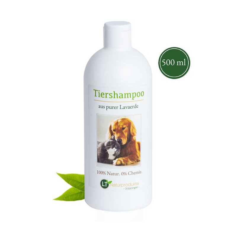 Bio-Tiershampoo | chemie- und seifenfrei | hypoallergen | gegen Juckreiz | mit original marokkanischer Lavaerde | 500 ml | PUR