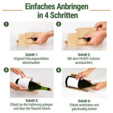 HI BOY Aufsatz f&uuml;r grosse Beh&auml;lter |  Zubeh&ouml;r zum LABELING WIZARD