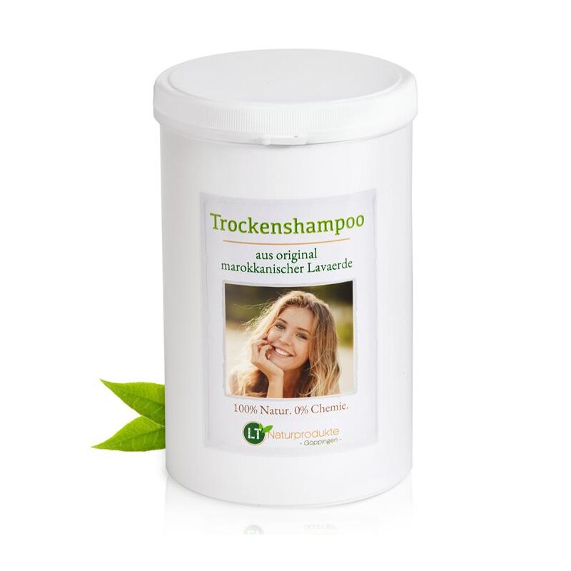 Trockenshampoo | Original aus Marokko | feines, dunkelbraunes Lavaerde-Pulver in Dose | 1 kg