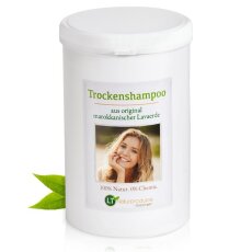 Trockenshampoo, feines Lavaerde-Pulver in Dose, braun, 1 kg