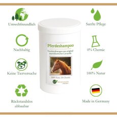 Trockenshampoo f&uuml;r Pferde - mit original marokkanischer Lavaerde | Vegan und Bio | zur chemiefreien Fellpflege | 1 kg