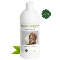 Hundeshampoo MAXI | Bio | sanfte Fellpflege ohne Chemie &amp; Seife | gegen Juckreiz | hypoallergen | mit original marokkanischer Lavaerde | 500 ml | extra f&uuml;r gro&szlig;e Hunde