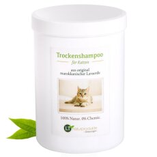 Trockenshampoo f&uuml;r Katzen - mit original marokkanischer Lavaerde | Vegan und Bio | zur chemiefreien Fellpflege | 1 kg