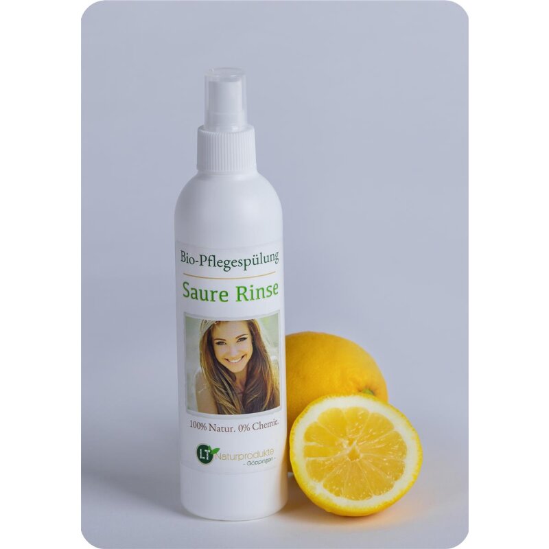 Conditioner Bio | Saure Rinse | chemiefreie Pflegespülung mit Zitrusduft | tensidfrei | silikonfrei | vegan | 250 ml mit Zerstäuber