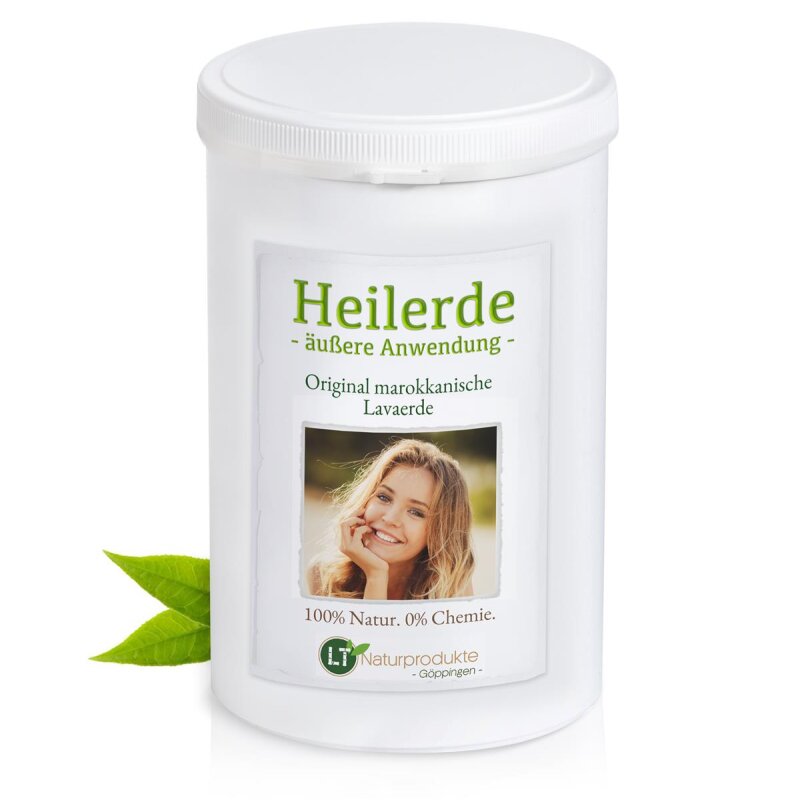 Heilerde | zur äußeren Anwendung | hochfeines, hellbraunes Pulver für die kosmetische Anwendung | Original aus Marokko | 800g | vegan | gegen unreine