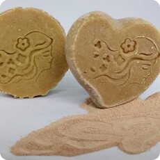 Haarseife Ghassoul Lavendelduft | handgesiedete Naturseife mit Bio-Avocado&ouml;l &amp; Kokos&ouml;l | bei fettigem Haar &amp; Unreinheiten | vegan | 80 g